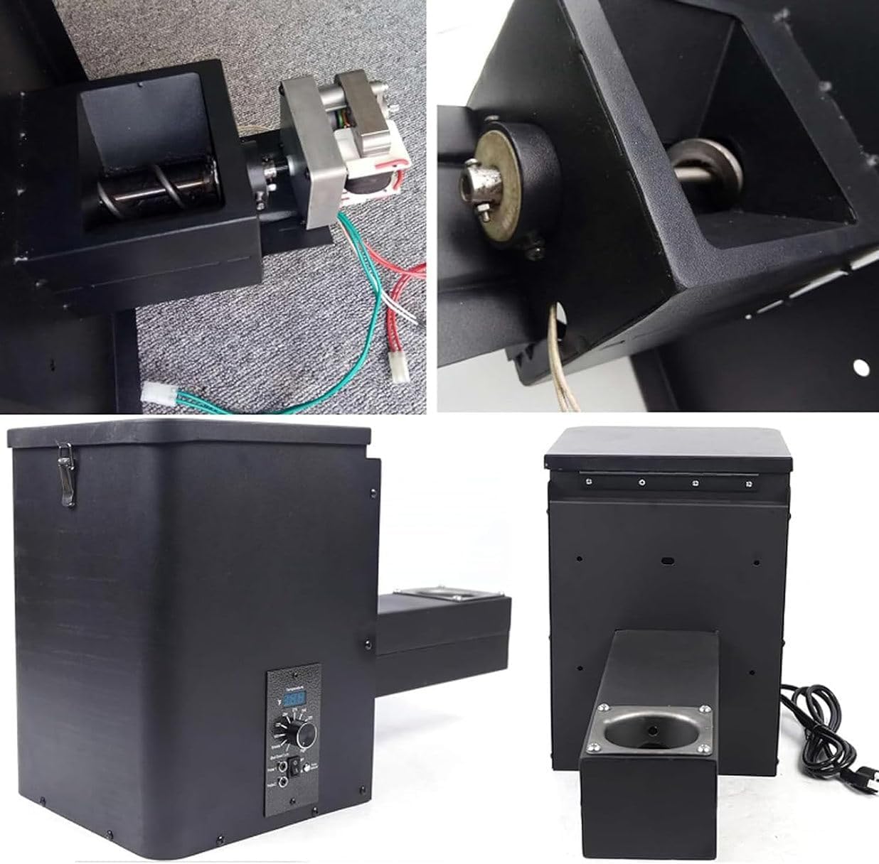 Digitaler Temperaturregler für Holzpellet-Räuchergrills, Trichter Montageset zum Räuchern, Backen, Braten, Schmoren und BBQ