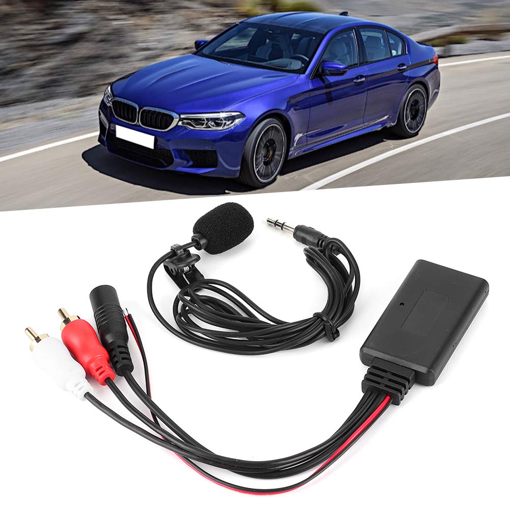 Modulo Bluetooth AUX, 2 adattatori per Cavi RCA con Microfono a Mani libere