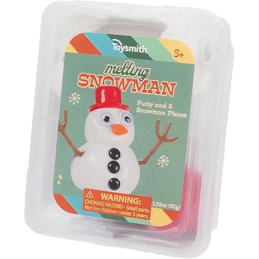 Toysmith Melting Snowman, Reusable Desk Toy, For Everyone 5+
