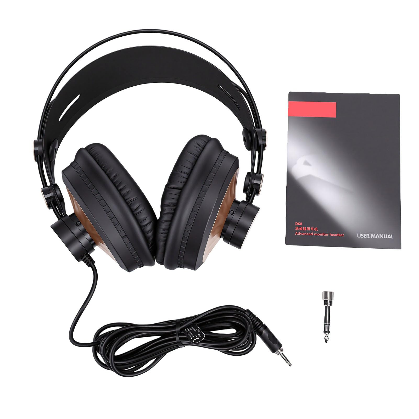 Cuffie da Gioco Cablate, Cuffie Stereo HiFi con Driver da 50 Mm Sopra L'orecchio con Morbidi Cuscinetti Auricolari e Archetto Regolabile per PC Gaming Music Studio