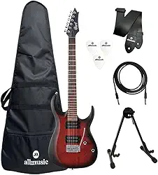 Kit Guitarra Cort X100 OPBB + Capa Allmusic + Suporte + Acessórios
