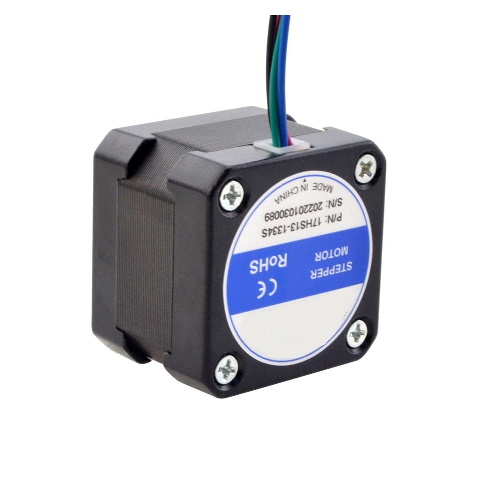motor paso a paso Motor paso a paso Nema 17 de 34 mm, 22 Ncm (31 oz.in), 1,33 A, 4 cables, motor paso a paso Nema17 de 2,8 V for impresora 3D CNC casera