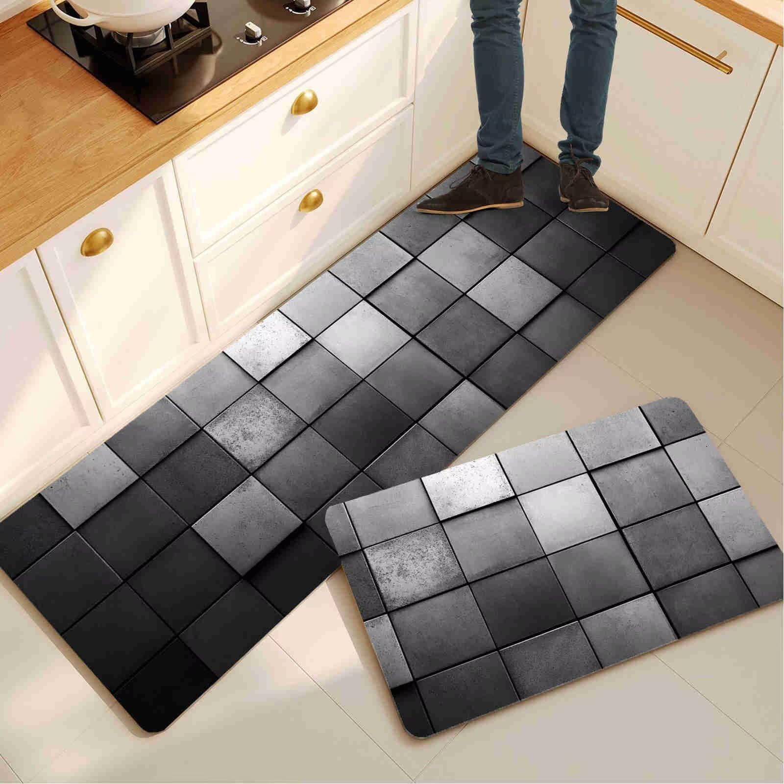 Alfombra cocina lavable antideslizante gris: confort y seguridad en tu rutina culinaria diaria