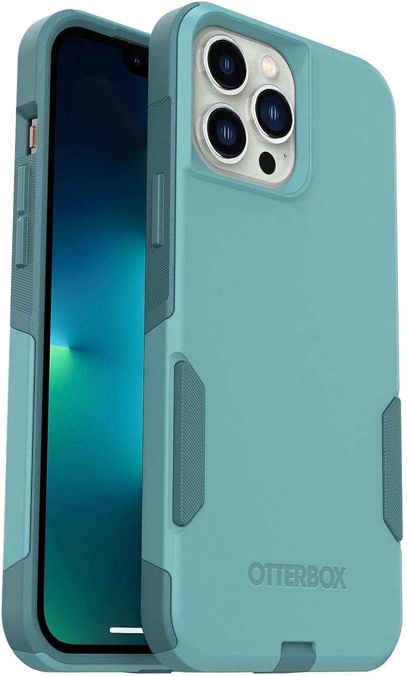 OtterBox Commuter Series Case for iPhone 13 Pro Max & iPhone 12 Pro Max (Only) - Non-Retail Packaging - Riveting Way (Teal)