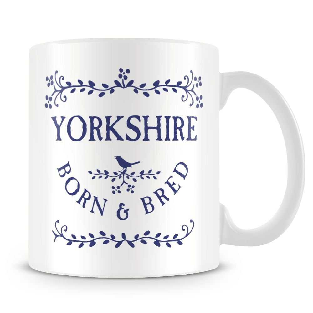 personalised4u Yorkshire Born And Bred Ceramic Coffee Mug