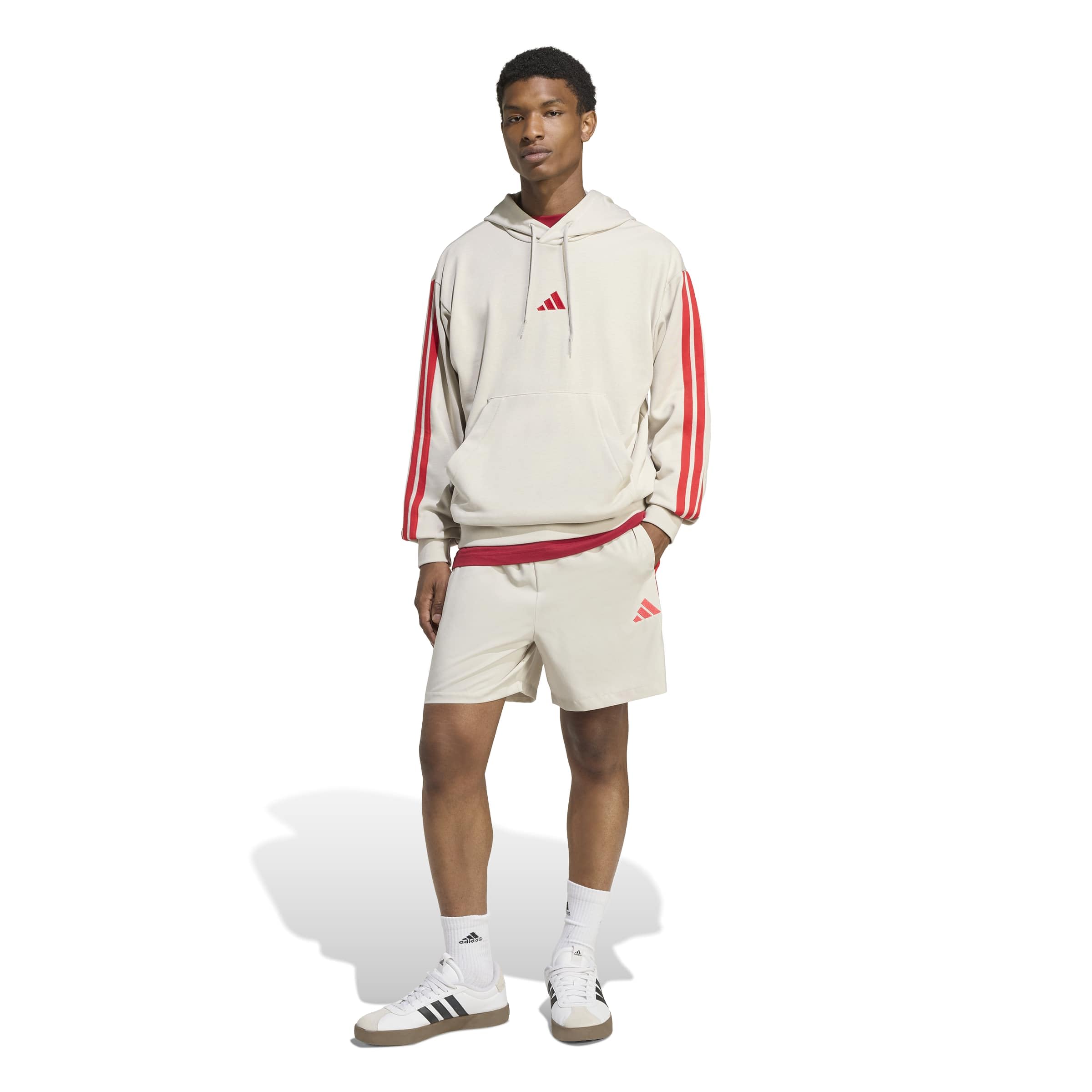 adidas Herren Essential Three Stripes French Terry Hoodie Kapuzenpullover (1er Pack)