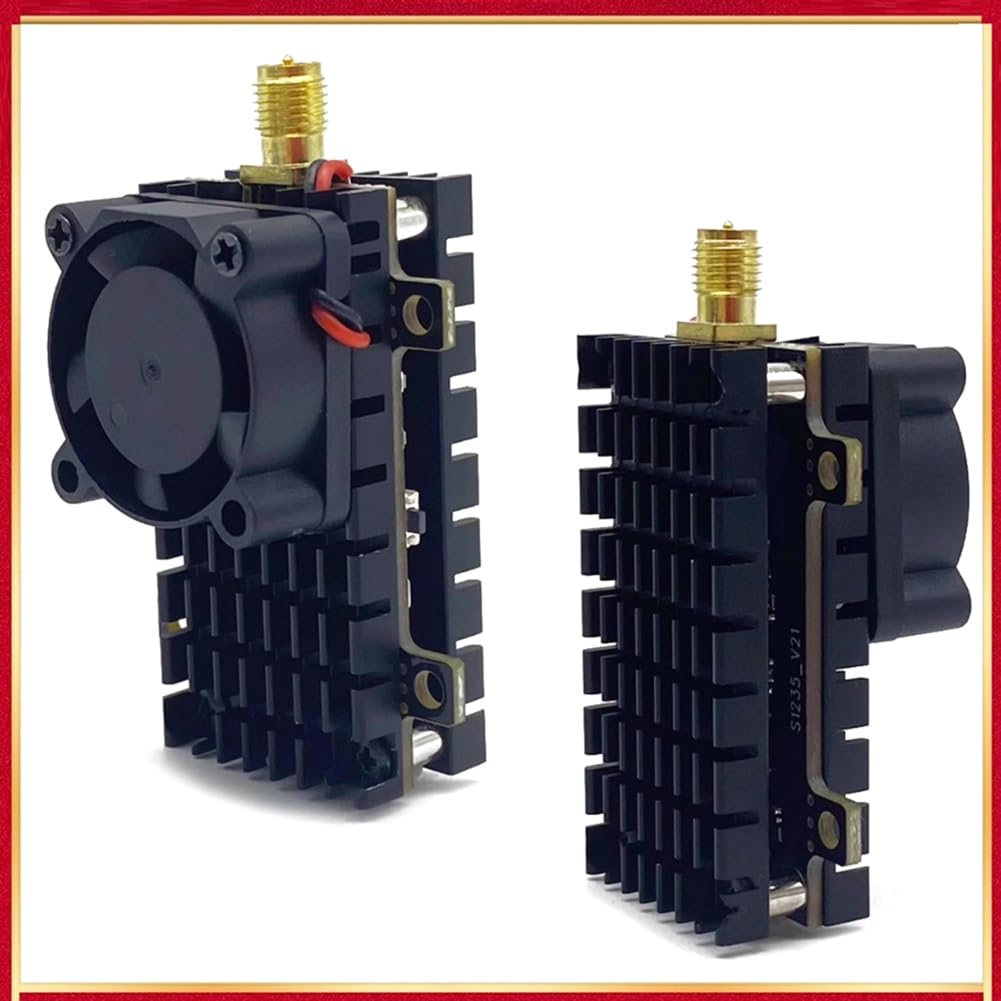 Émetteur Vidéo sans Long Range 5,8 GHz 2W FPV VTX 2000 MW 48CH pour Drones à Voilure Fixe, Portée de Plus de 20 Km