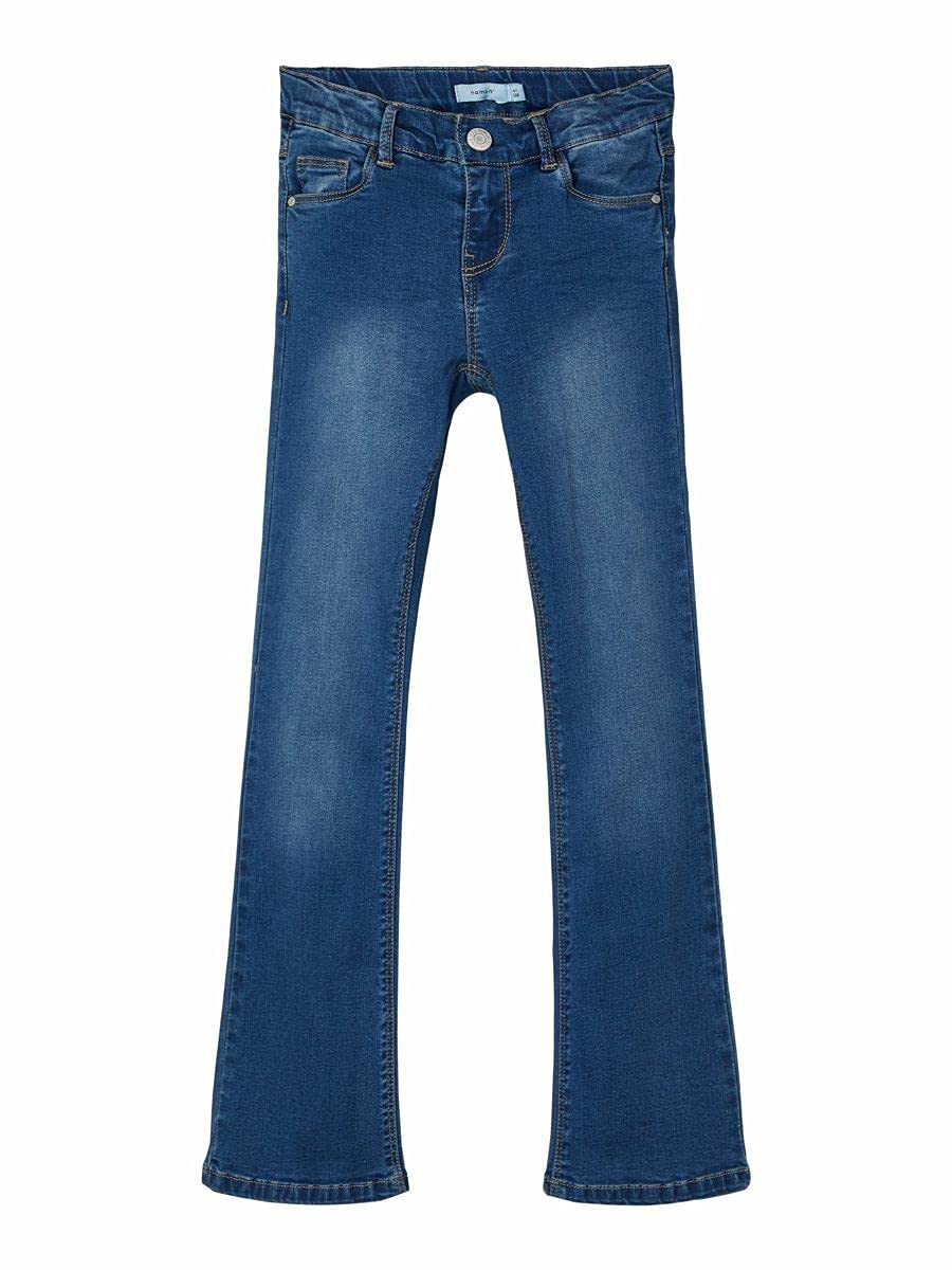 Pantalones vaqueros Name It NKFPolly Dnmindigo para niñas con corte bootcut 8