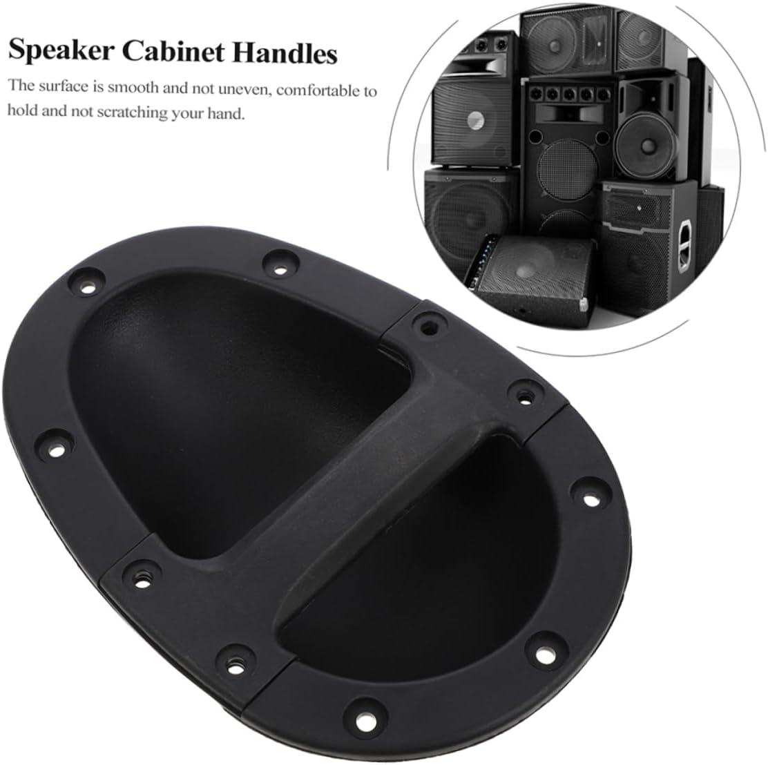 HOMSFOU 8pcs Speaker Carry Handle Replacement Side Handles for Easy Lifting and Transport of Speakers and Audio Equipment for Stage Use and Events
