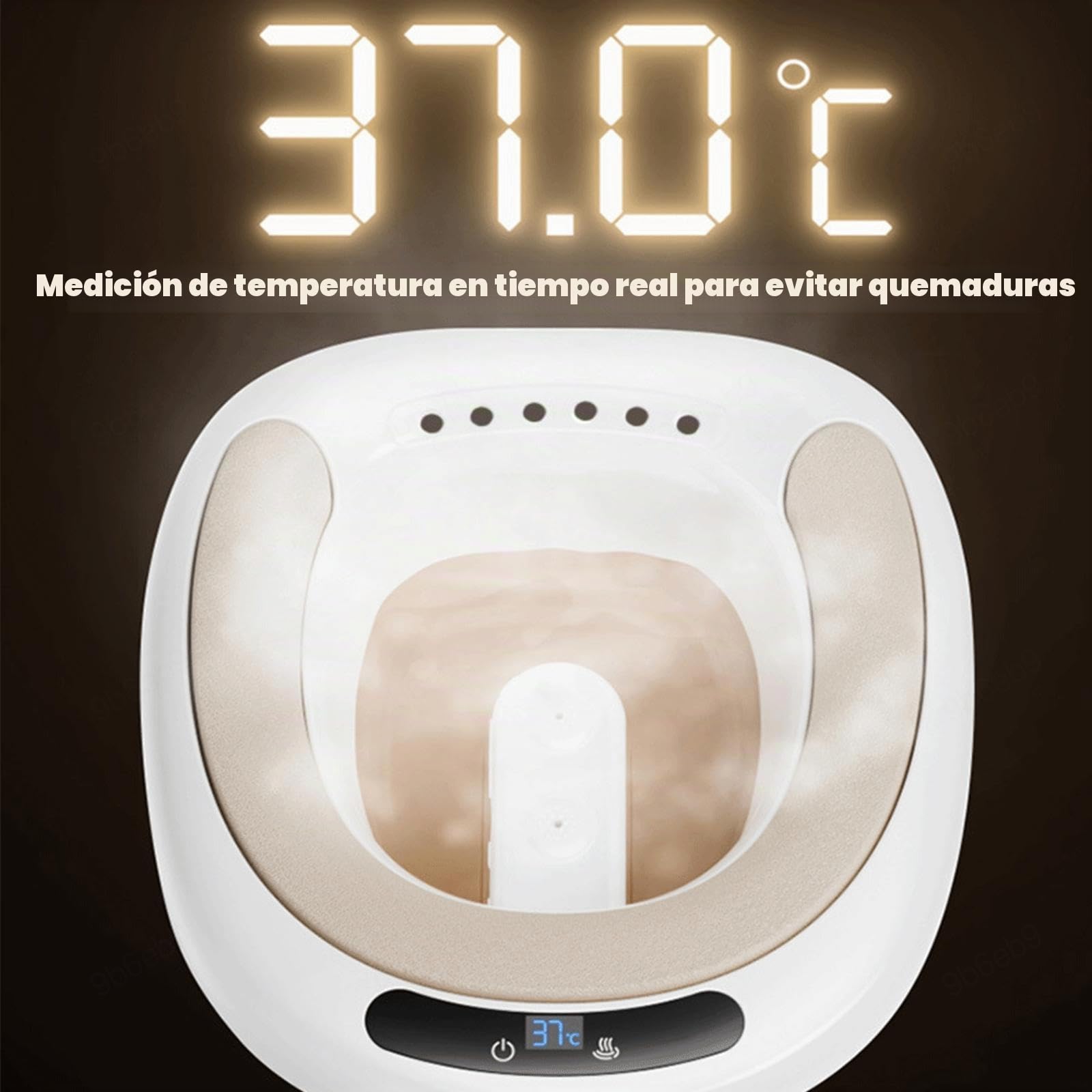 Alivio de hemorroides con baño eléctrico para el cuidado del embarazo, bidé antidesbordamiento para el cuidado perineal, kit de inodoro portátil colgante para hemorroides