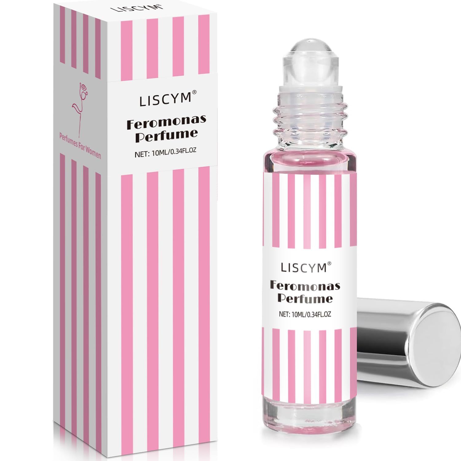 Liscym Pheromones Perfumes for Women, Long-Lasting, Roll-On Travel Size Feromonas Fragrance Oil to Attract Men (10 ml)