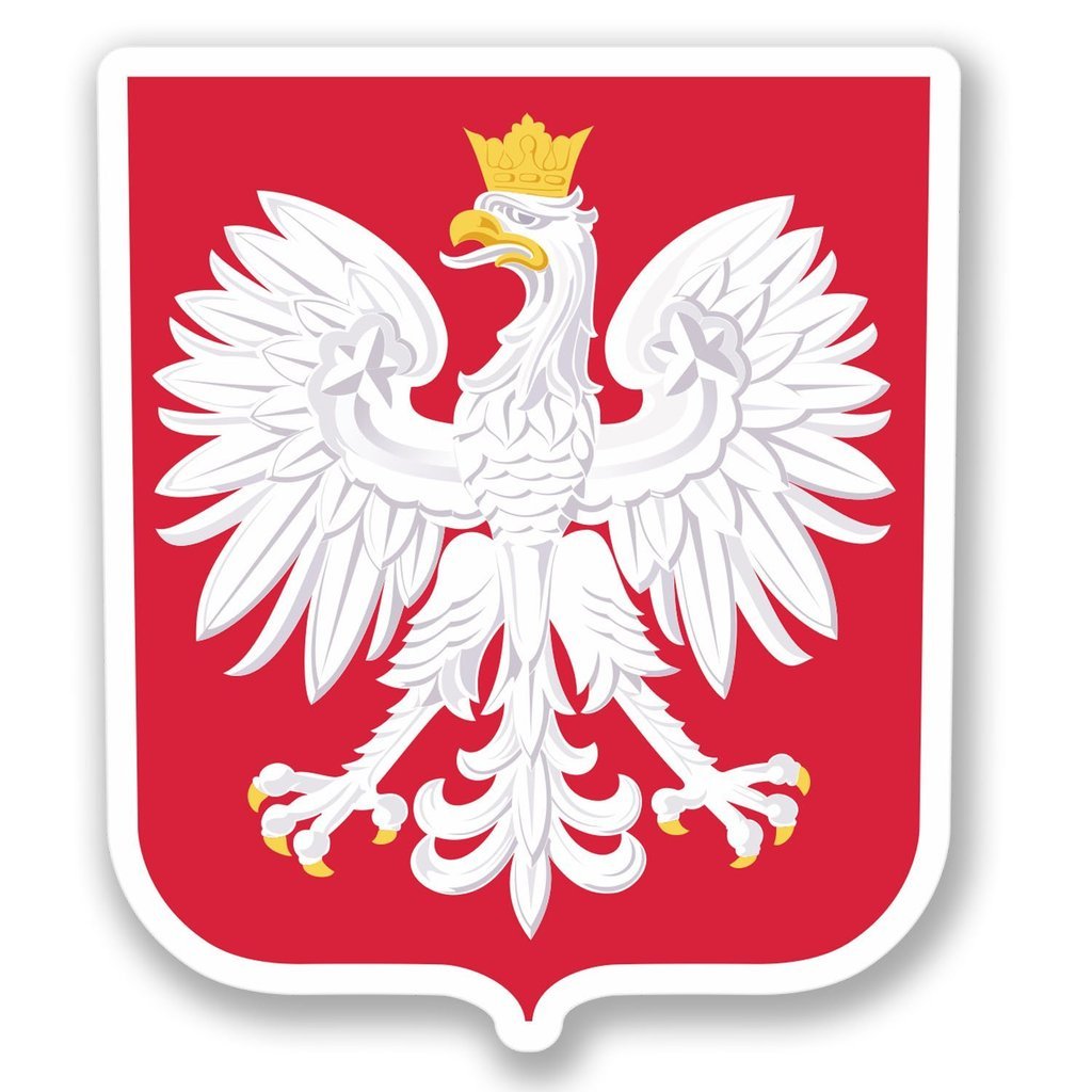 Destinationvinyl 2 X 15Cm/150Mm Poland Polska Window Cling Sticker Car Van Campervan Glass #4372