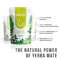 Vista 7 de BALIBETOV Té orgánico de yerba mate – Té puro de hojas sueltas de yerba mate sin ahumar (2.5 onzas / 70 grs cada uno (paquete de 6)