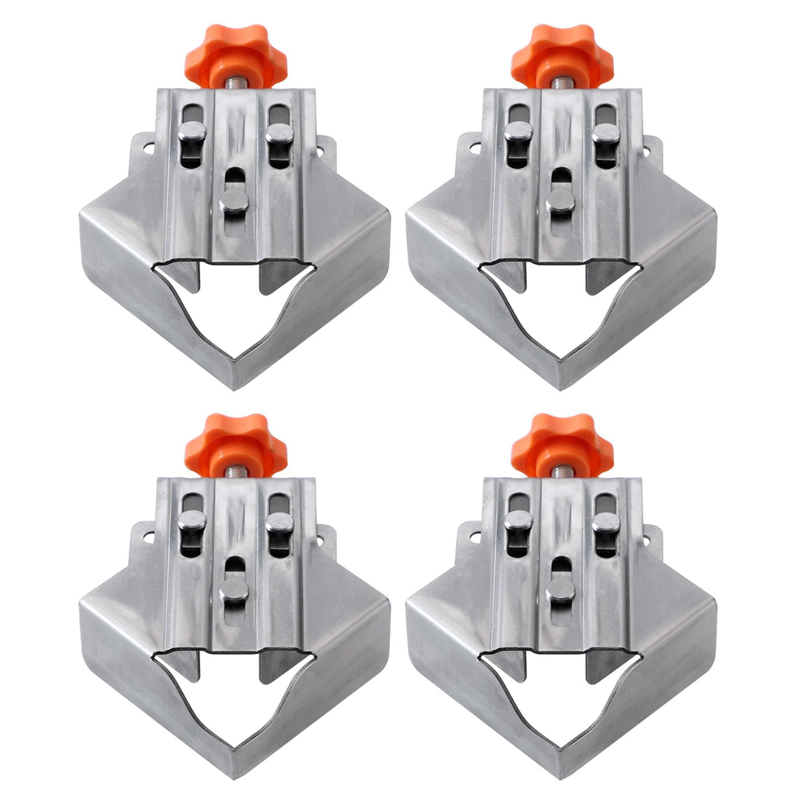 Respicefinem Corner Clamp 90 Degree Clamp 19. 0×14. 0×10. 0 4 Pcs Corner Clamp Quick Splicing Stainless Steel 90 Degree Right Angle Clamp For Woodworking Projects Flexible