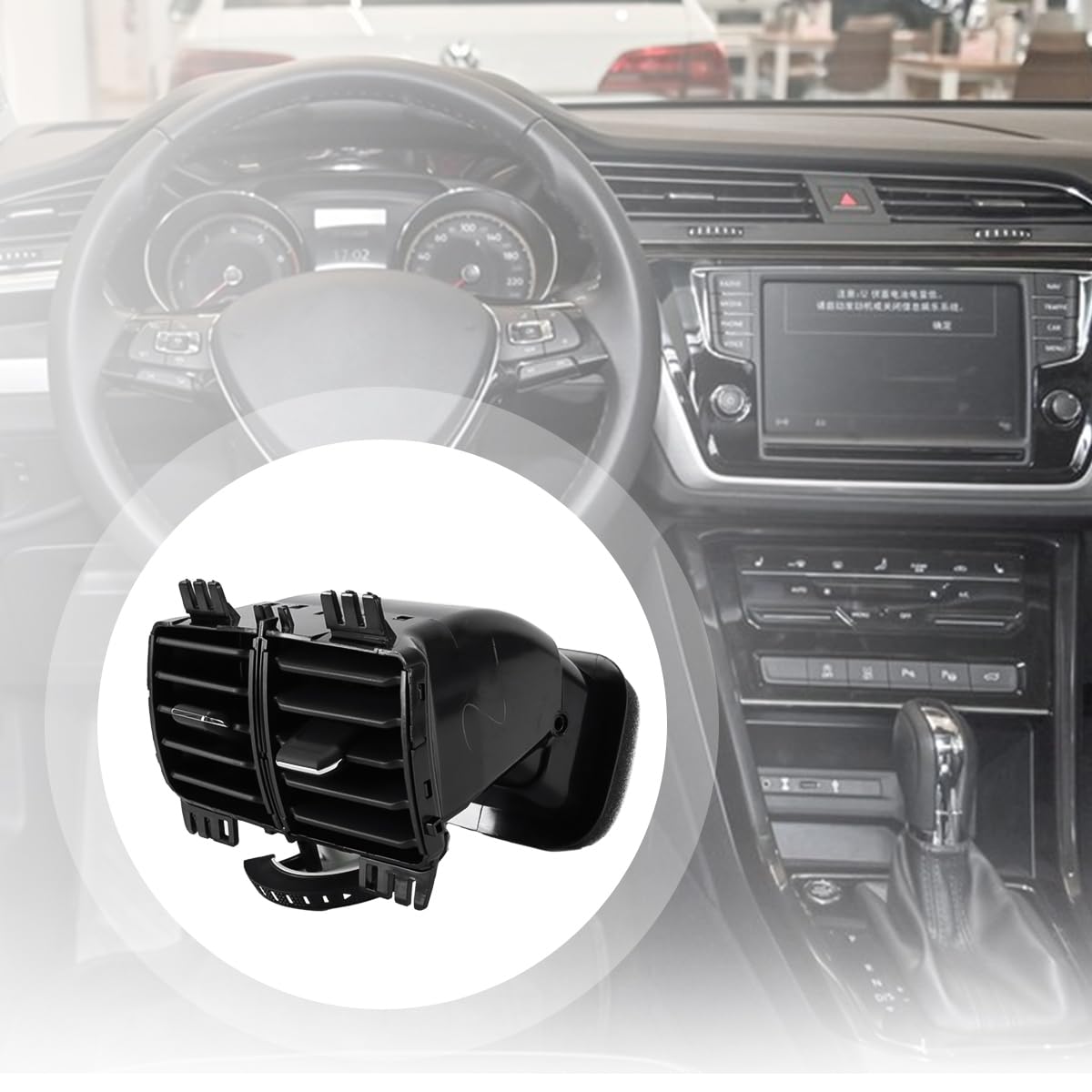 Grille d'aération centrale pour climatisation arrière - Compatible avec VW Touran 2016-2021 5TD819203 5TD864298
