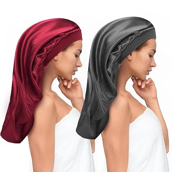 Aquior Large Satin Bonnet Sleep Cap 