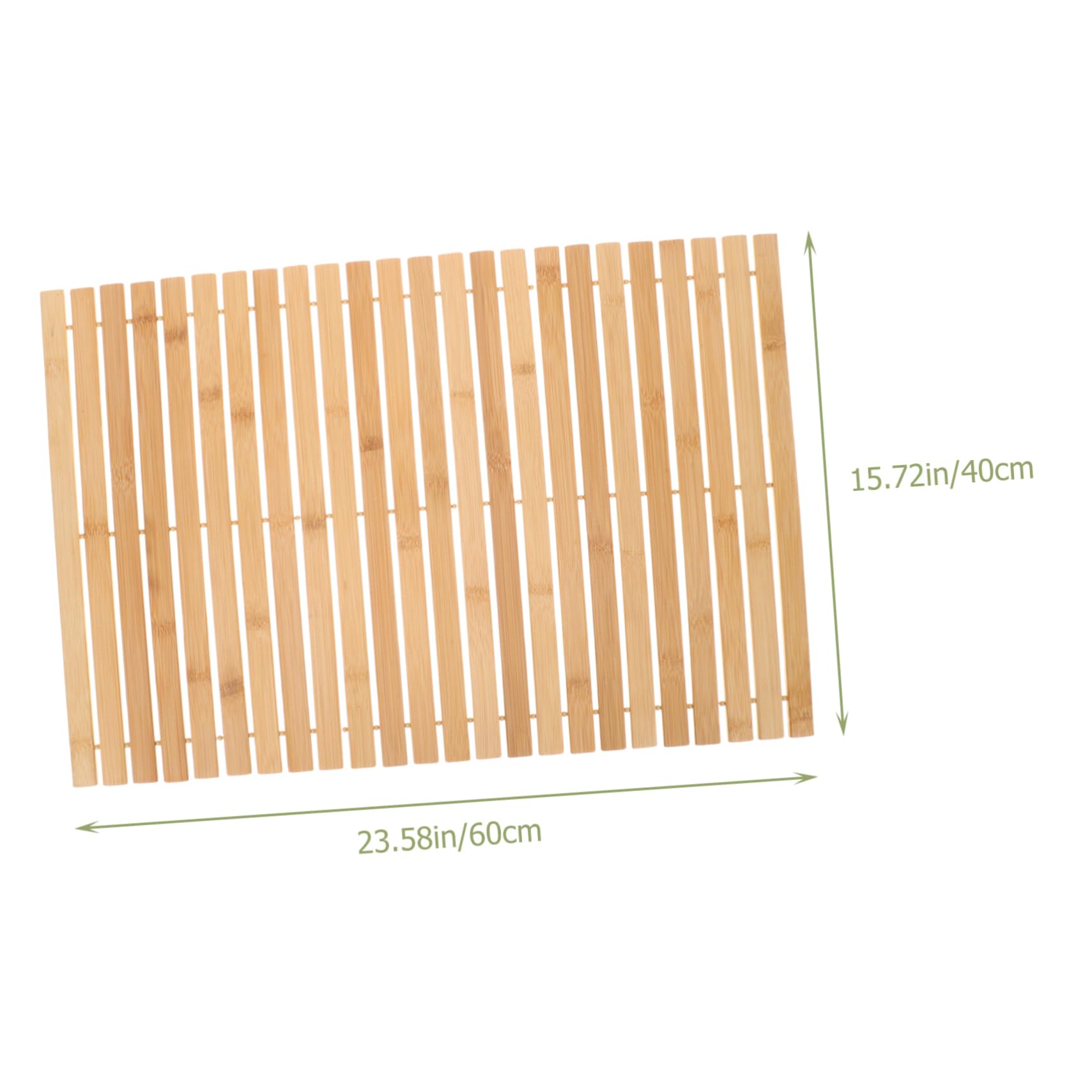MAGICLULU Tapis de Salle de Bain en Bambou Antidérapant Marron sans Assemblage, Tapis Élégant et Multifonction pour Maison ou Présent de Pendaison de Crémaillère