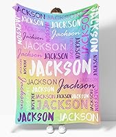 Vista 11 de OLIVE OLIVIA Mantas personalizadas para niños con nombres, mantas personalizadas con nombre para adultos, manta personalizada, regalo para Nombre