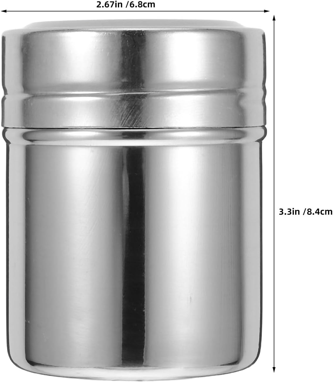 6Pcs Seasonings Spice Shaker: 12.8oz Dispenser for Salt Sugar Red Pepper Powdered - Dry Rub Shaker BBQ Spice Jar for Shaking Cocoa Flour Sugar Over Drinks or Dishes
