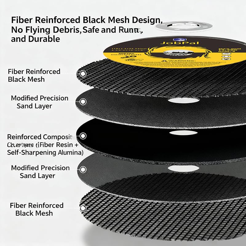 4 1/2" inch Metal Stainless Steel Cutting disc, 4.5" Angle Grinder Ultra-Thin Cutting Wheel, with Strong Cutting Effect Cutting disc one More nut (4.5in one More nut, 100)