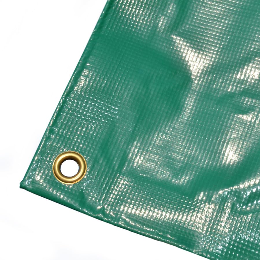Heavy Duty Tarpaulins (300GSM or 610GSM) Weatherproof PVC with Reinforced Hem & Brass Eyelets | Multiple (3m x 3m 300GSM)