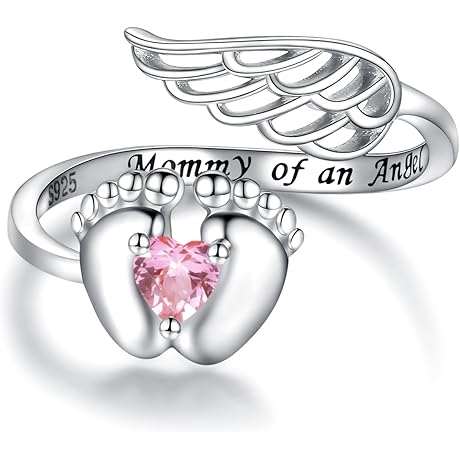 Sterling Silver Miscarriage Ring for Mom: Honoring Lost Loved Ones with Grace