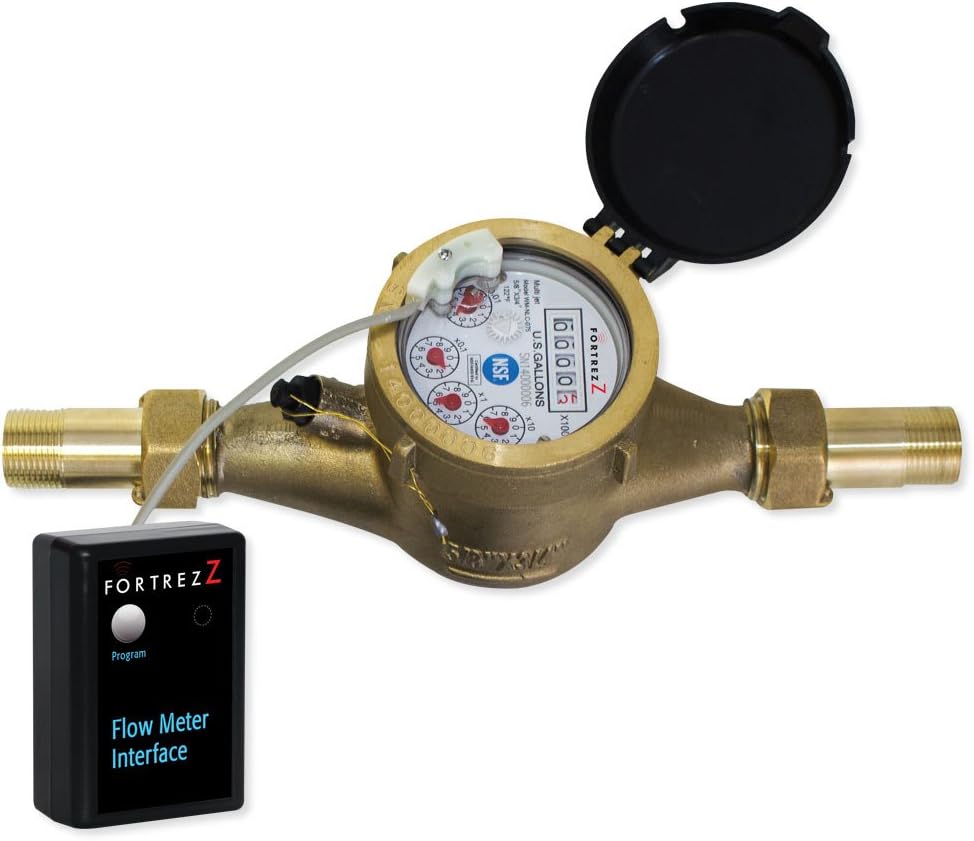 Wireless Z-WavePlus Flow Meter LF Brass 1 inch; Cert ID: ZC10-16045038