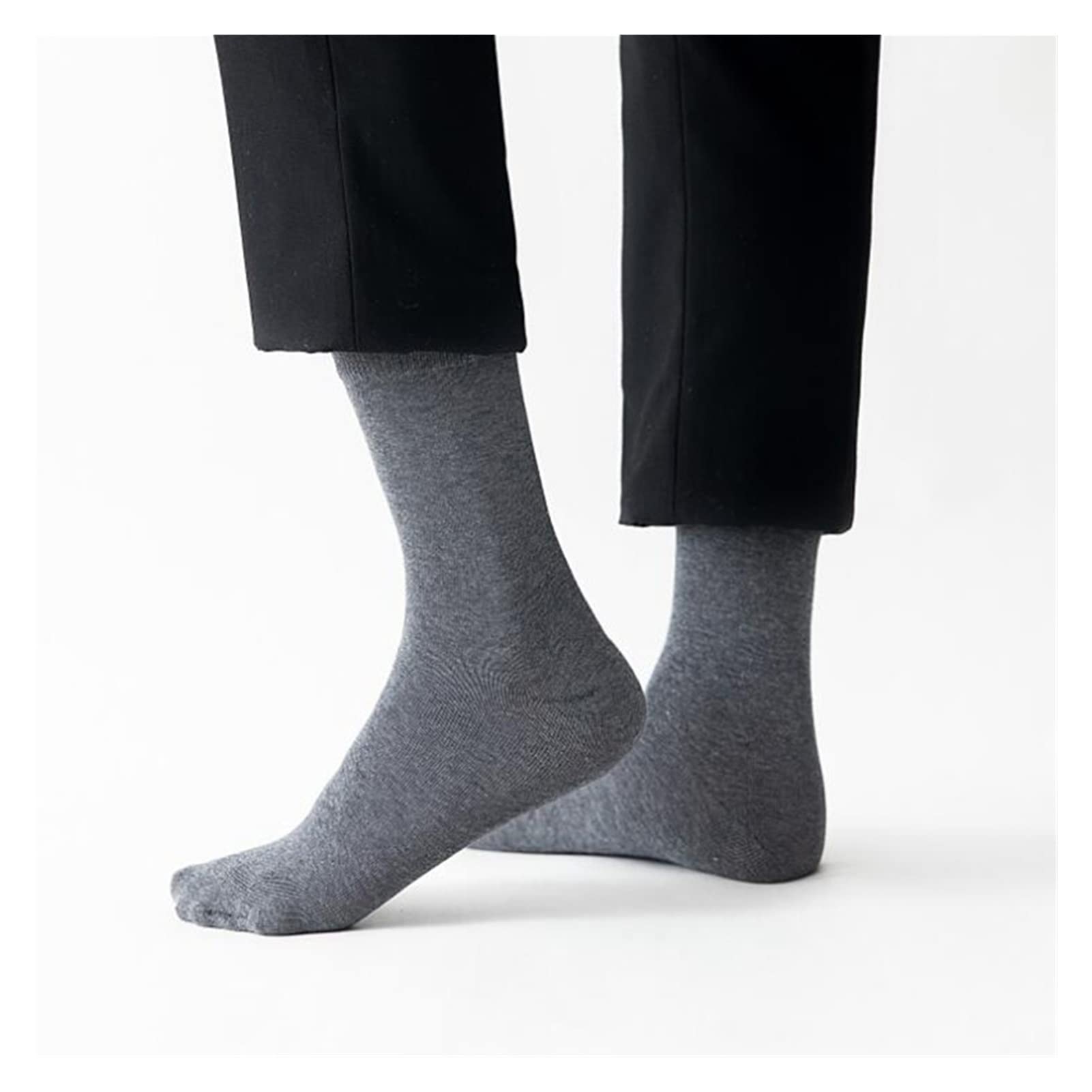 ZZSRJ 5pairs / los Baumwolle Männer Socken Strümpfe Business Herbst Winter Socken Männer (Color : Long Navy)