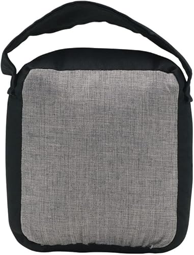 Miniatura 6 de Elements Florida Home Sentiment - Tope de puerta de tela, gris y negro