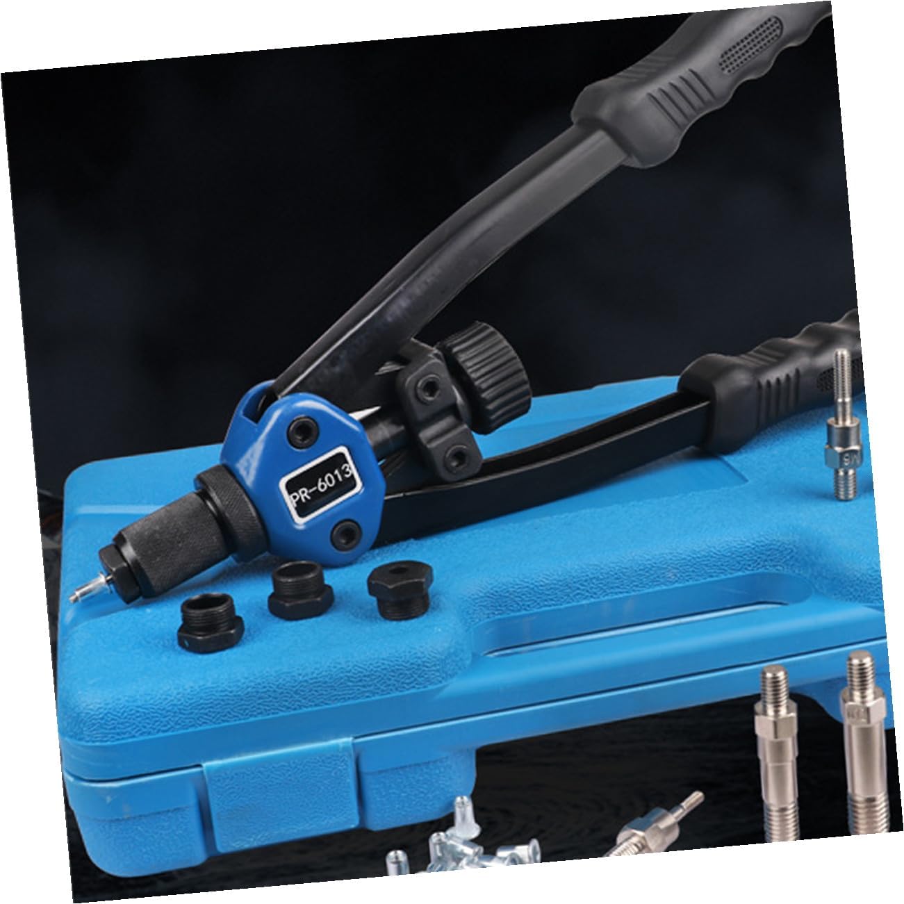 Cabilock 140pcs Hand Rivet Nut Setting Tool Kit M3-m Size Threaded Rivet Nut Installer with Manual Riveter for Automotive Repair and Metal Assembly