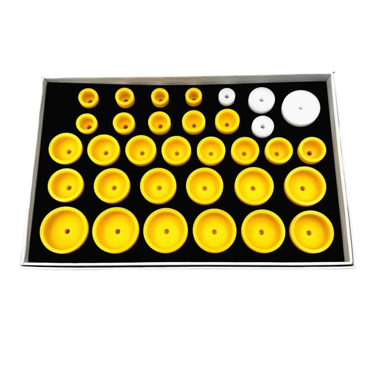 POM Uhrengehäuse-Verschluss-Presswerkzeug - Druckpresswerkzeuge für die Reparatur von Kristallglasgehäusen für Uhrmacher (33-teilig)