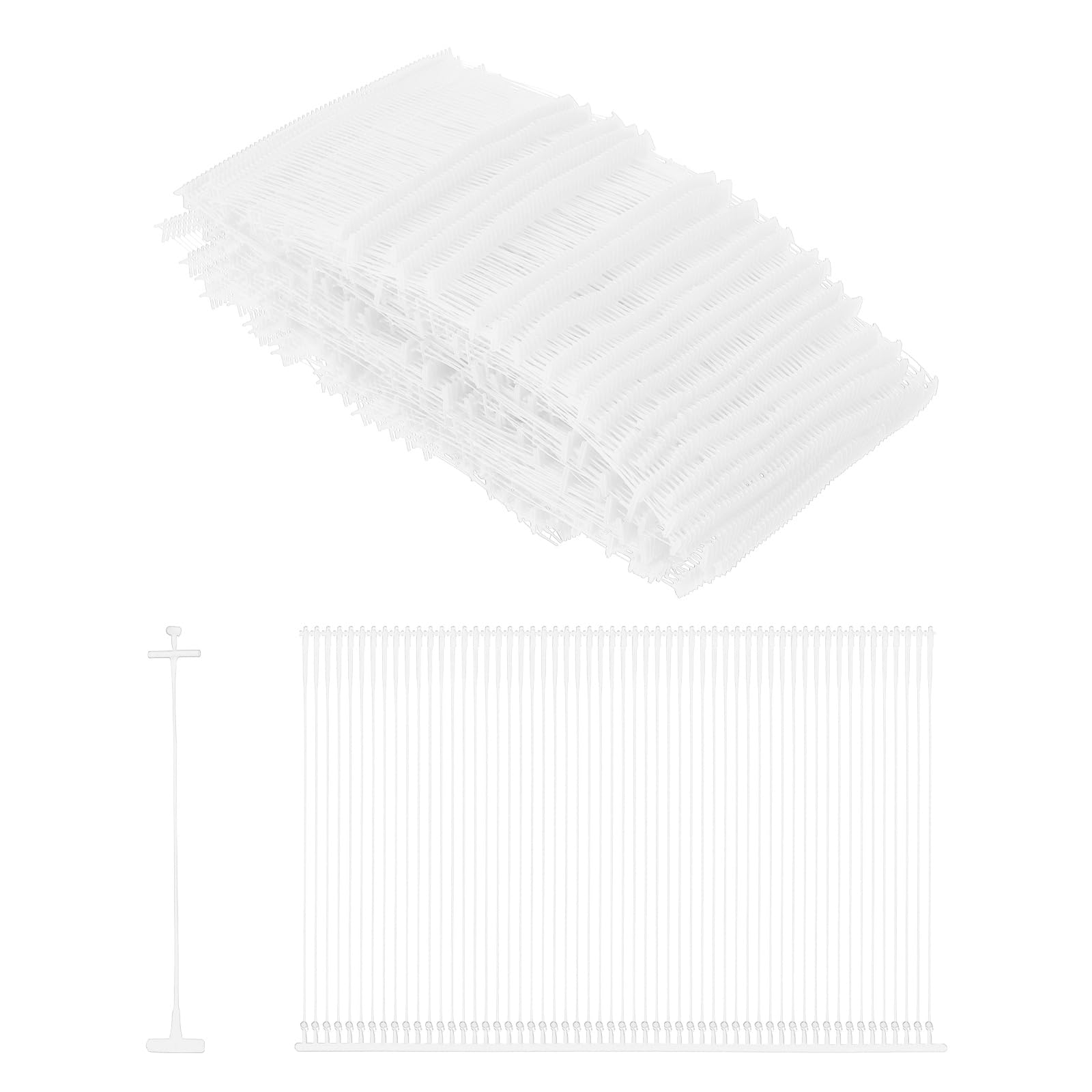 sourcing map 5000Pcs Standard Tagging Barb Fasteners, 50mm/1.97 Inch Tagging Gun Fasteners PP Plastic Tag Barbs Pins Attachments for Clothing Price Label Garment Retail, Transparent