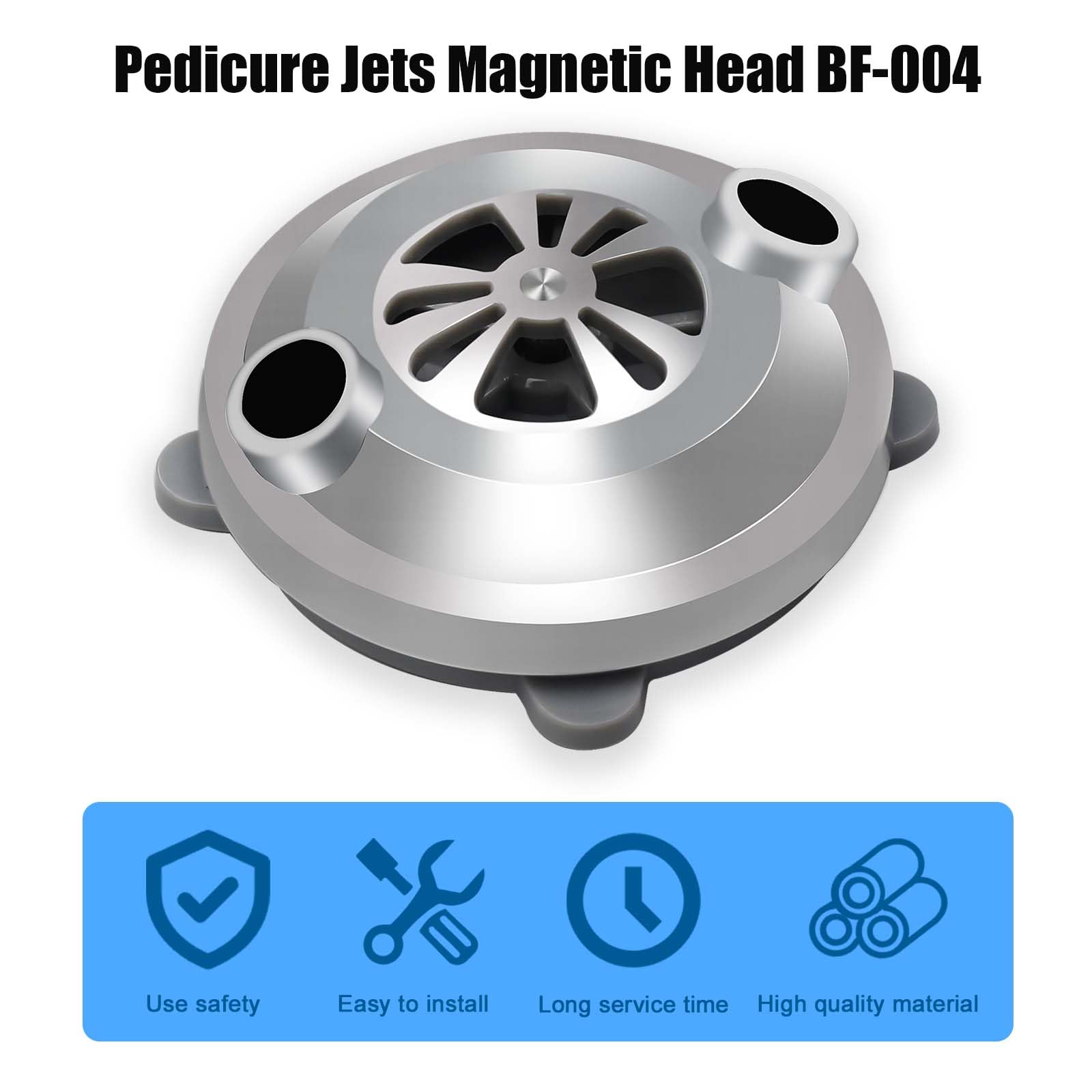 2 unids BF-004 Cabeza de chorro magnética sin tubería para LURACO Jet Motor Pedicura Silla Bañera Bañeras Spa Sillas Accesorios Plata 2