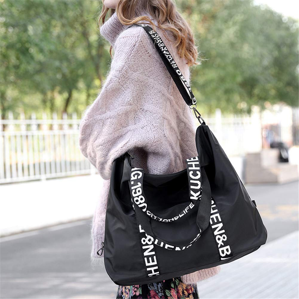 Borsa Tracolla da Donna, Popoti Borsa a Mano Portafoglio Nylon Borsa Spalla Zaino Tote Multifunzione Scuola Tasca Messenger Crossbody Bag