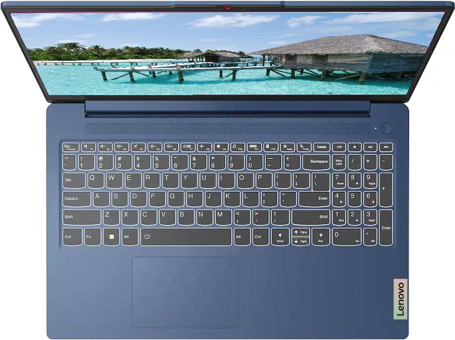 Image of Lenovo IdeaPad Slim 3 15.6 inch FHD Laptop, with Free Lifetime Microsoft Office, AMD Ryzen 5 40, 8GB RAM, 512GB SSD, AMD Radeon 610M, Windows 11 Pro, Abyss Blue, WiFi 6, Copilot, with USB Hub