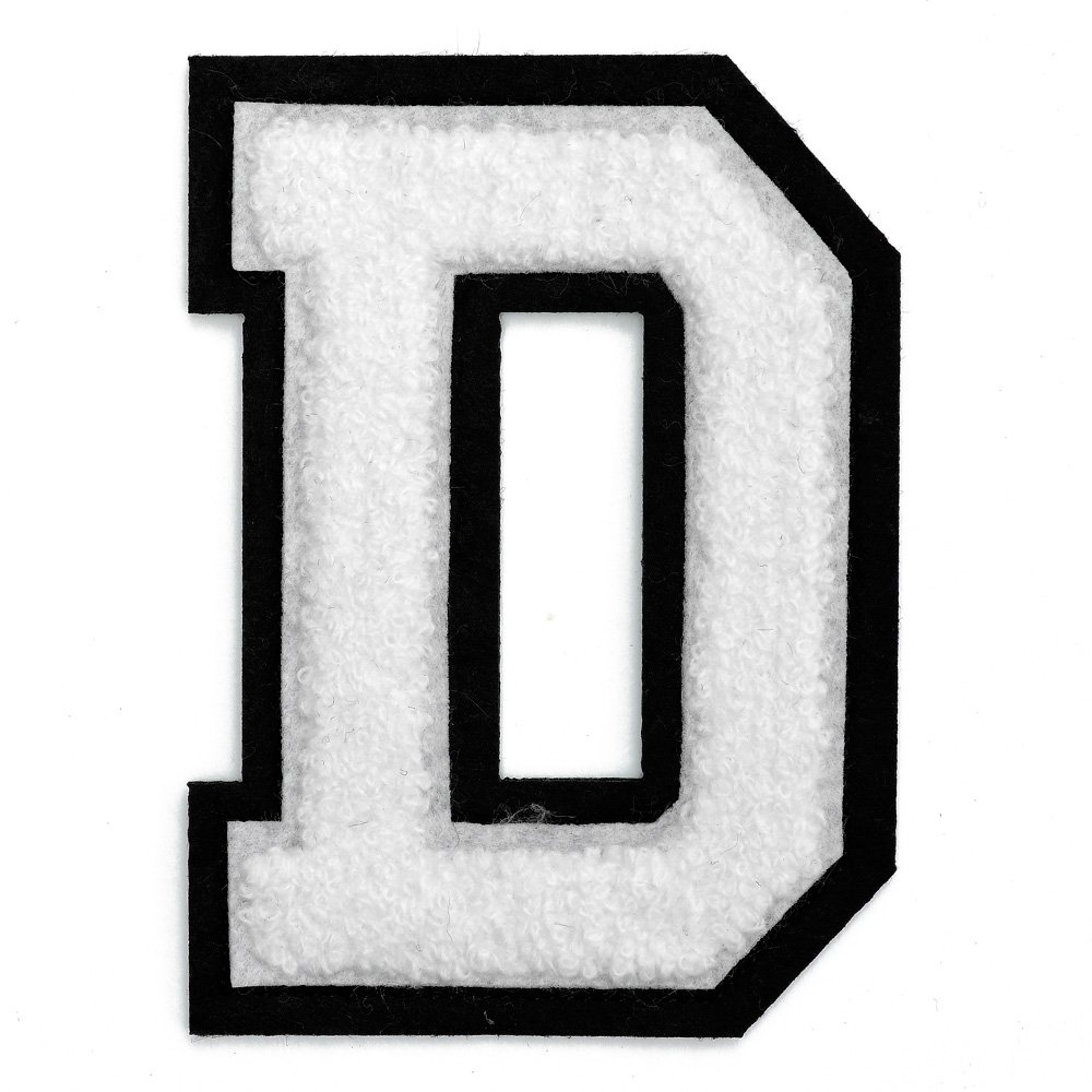 Chenille Stitch Varsity Letter Iron-On 