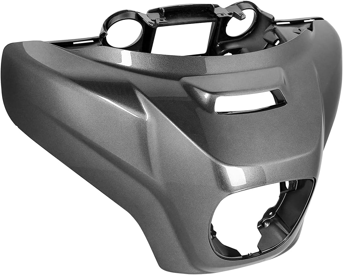 Front Outer with Inner Batwing Upper Fairing Cowl Fit for Indian Roadmaster dark horse 2019-2025 Chieftain dark horse Chieftain Elite 2019-25 Titanium Metallic