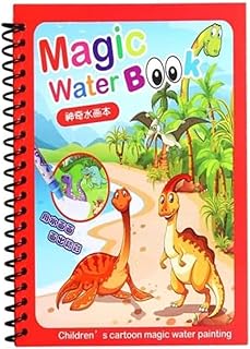 Next Store Magic Water Paint - No Mess, No Stains - Fun and Educational Multiple Graphics - Boys and Girls (Dinosaurs), Multicolor, 100.0 ml