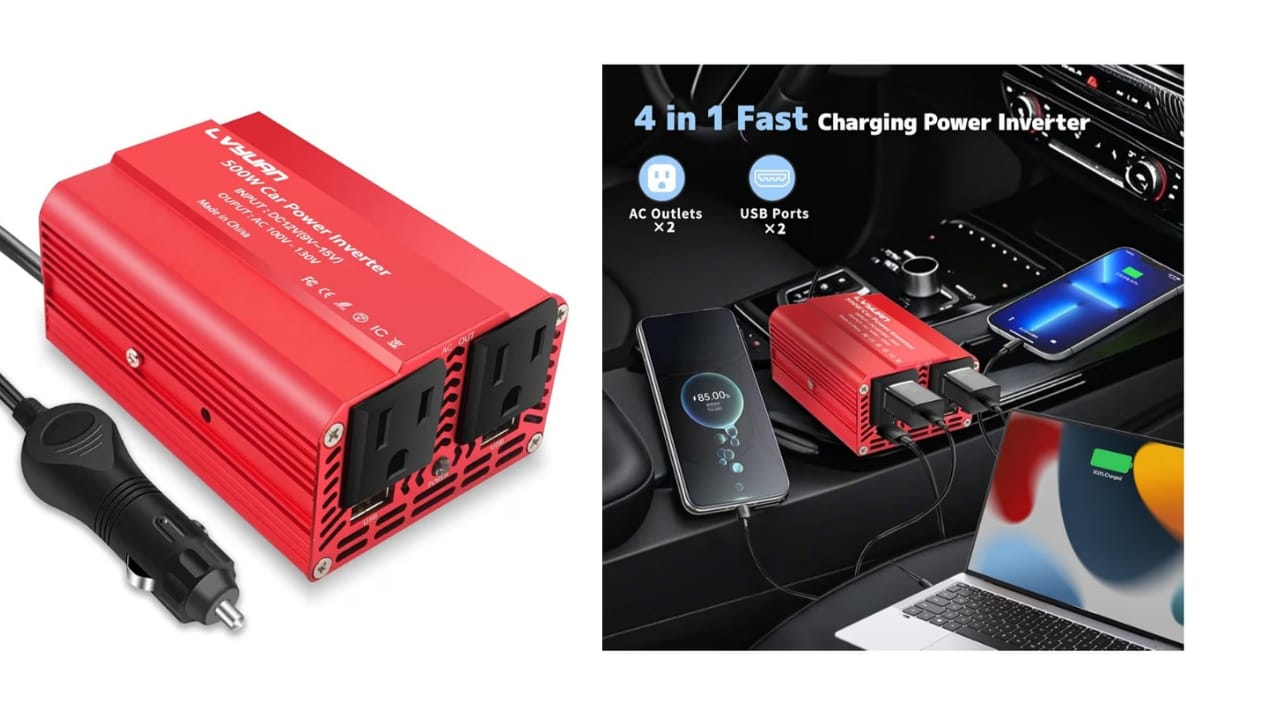 Watch Power Inverter Watch Portable Power Anywhere with LVYUAN 500W Inverter on Amazon Live