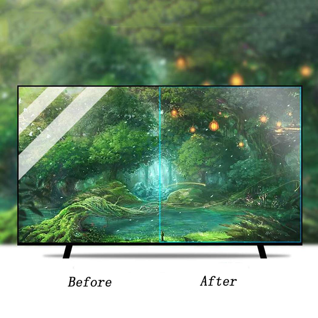 Pellicola protettiva per schermo anti luce blu da 32-75 pollici Pellicola salvaschermo per monitor TV opaca Antiriflesso Ridurre l'affaticamento degli occhi per LCD LED OLED HDTV,34"815*345mm