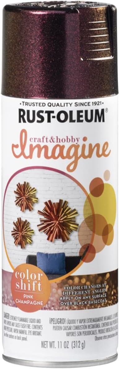 Rust-Oleum Imagine Craft & Hobby Color Shift Spray Paint Champagne Pink