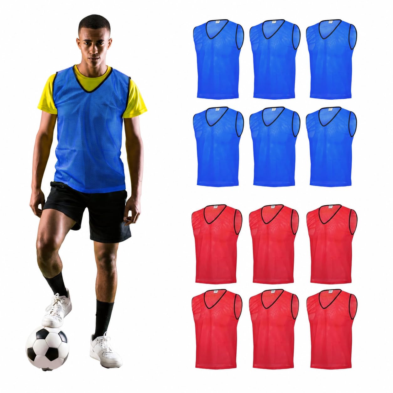 GSi Mesh Training Pinnies for Soccer Basketball and Team Sports