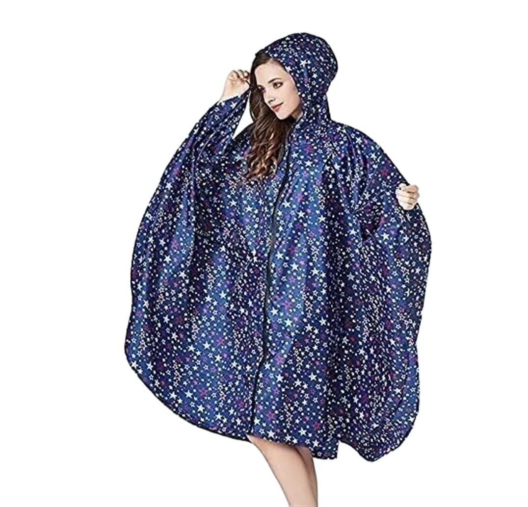 Capa de Lluvia Reutilizable Poncho De Lluvia Con Capucha Chaqueta Impermeable Para Mujer Estilo Cremallera Para Adultos Ropa de Agua para Exteriores