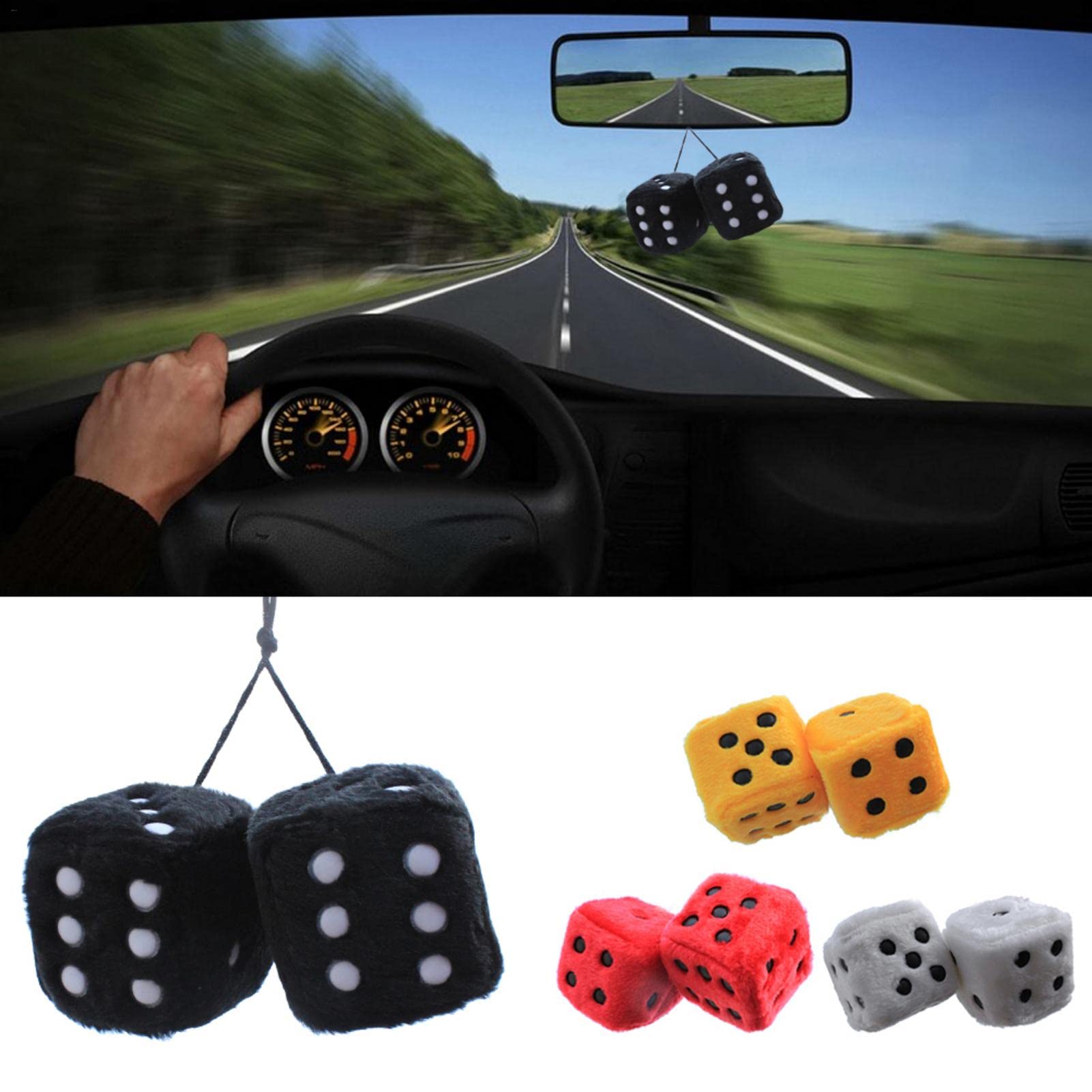 Dés Suspendus - SURENHAP - 12 Pièces - Peluche Douce - Décoratifs - Mixte - Jeux - Jouets