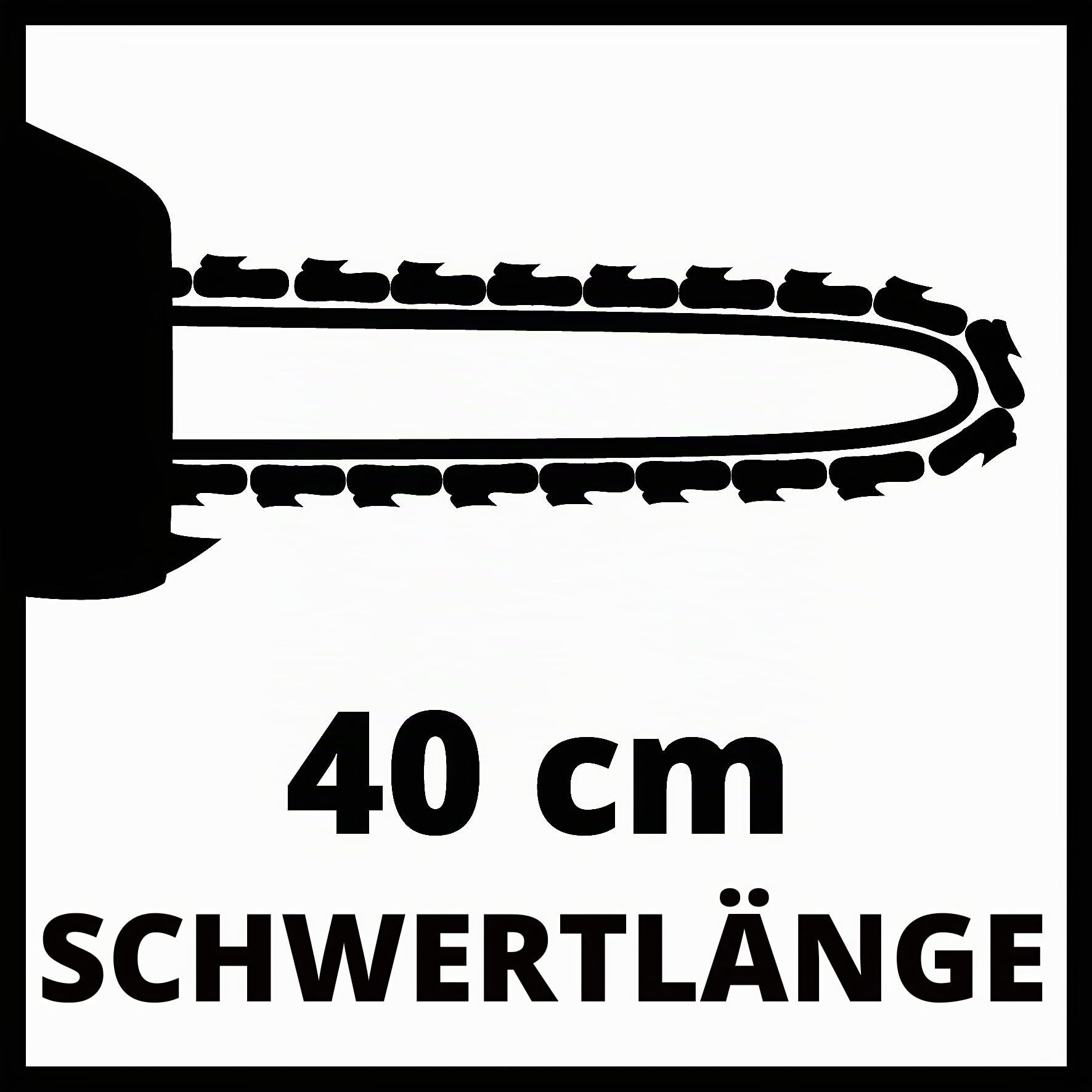 Einhell Benzin-Kettensäge GC-PC 2040 I | 2 kW | 40 cm Schwert | 21 m/s Schnittgeschwindigkeit | autom. Kettenschmierung | inkl. Schwertschutz