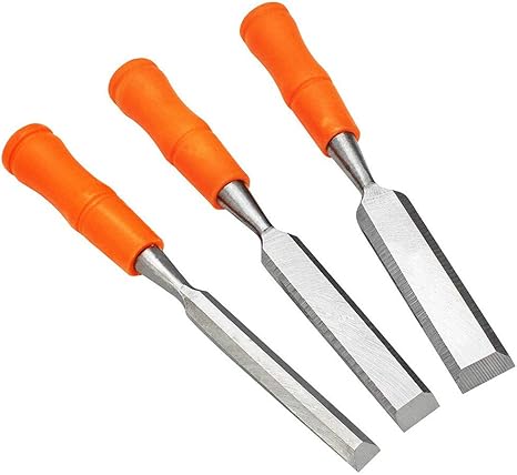 Amazon 木工用 のみ 12/18/24mm 3本セット DIY 木工用 大工道具 ノミ