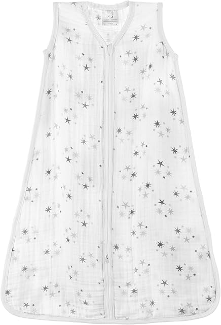 aden + anais Twinkle Sleeping Bag - Pack of 1 | 100% Wearable Cotton Muslin Sleep Sack | Soft & Lightweight Unisex Swaddle Blanket for Girls & Boys | 18-36 Months | Infant & Toddler Essentials