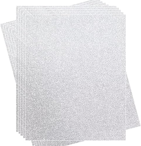 Miniatura 8 de 20 hojas de cartulina de papel grueso con purpurina en blanco para cumpleaños, suministros de fiesta de boda, tarjetas de invitación, 8.5 x 11