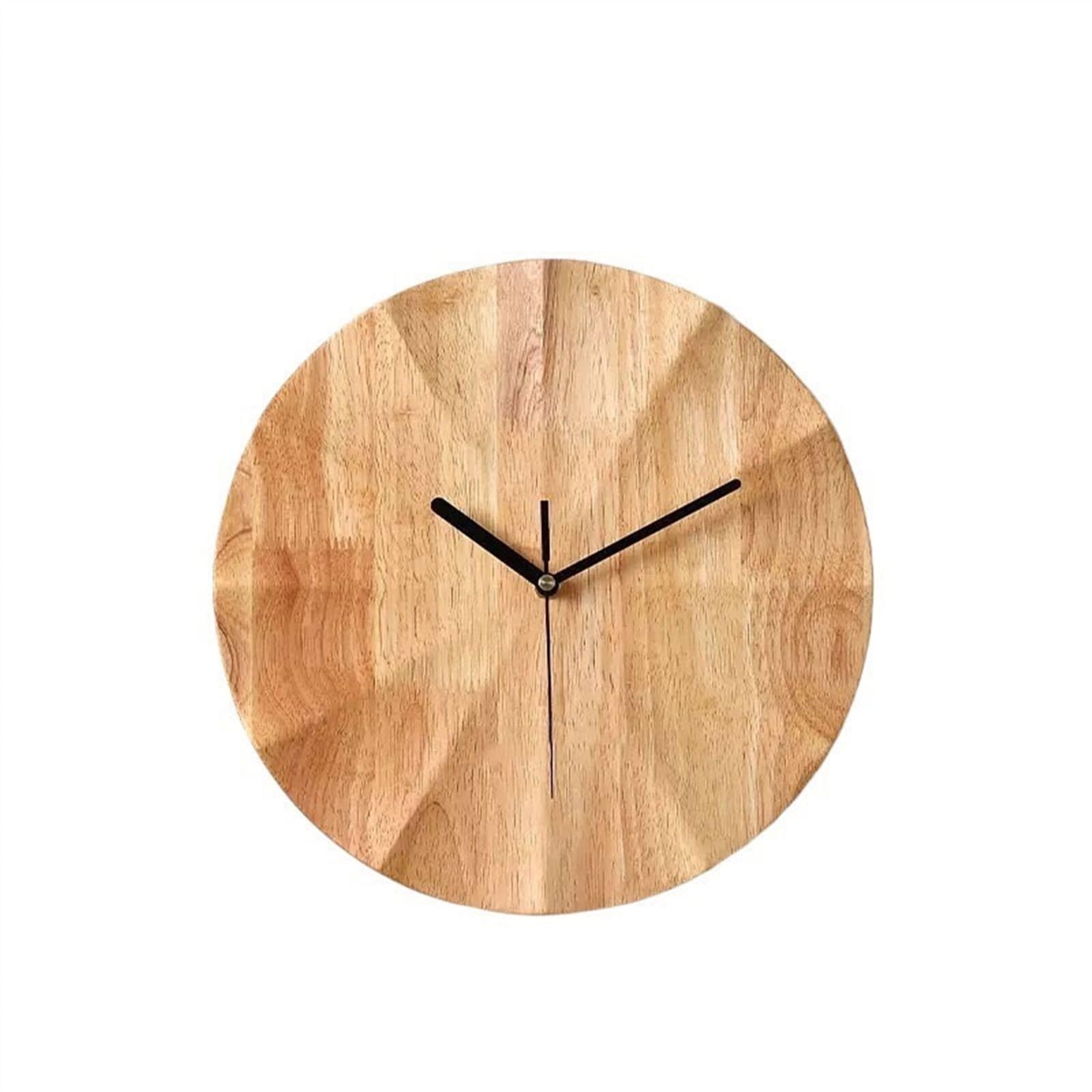 Horloge murale en bois grand modele pour habiller un grand mur vide de salon