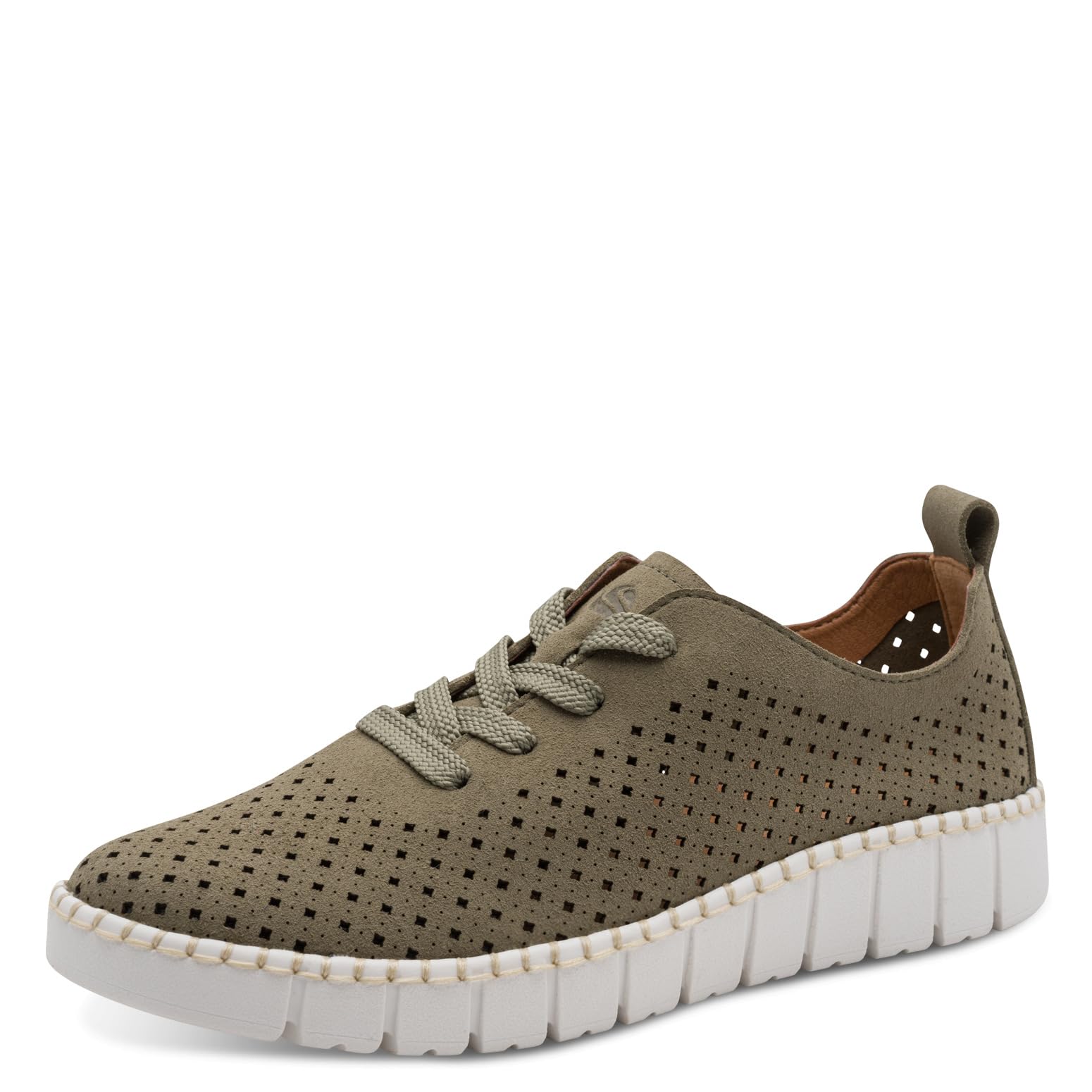 Jana Women's Damen Sneaker Low Vegan 8-23650-46, Olive, 7.5 UK